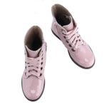 (EY2622E-2) Emel Pink patent lace-up boots