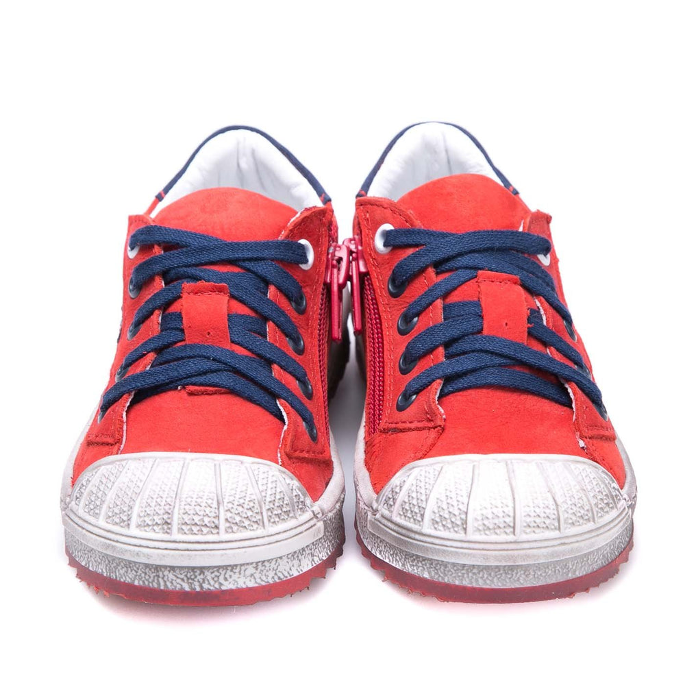 (2627A-15/2628A-15) Low Bumper Trainers red with Zipper - MintMouse (Unicorner Concept Store)