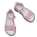 (2631B) Emel pink velcro sandals stars