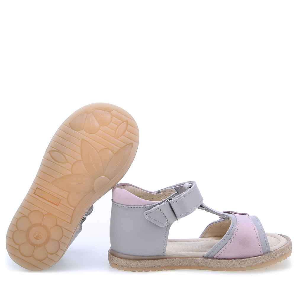 (2637-17) Emel grey Velcro Sandals - MintMouse (Unicorner Concept Store)