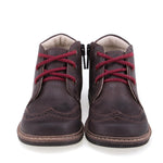 (2689-K1) Brown Lace Up Winter Boots brogue