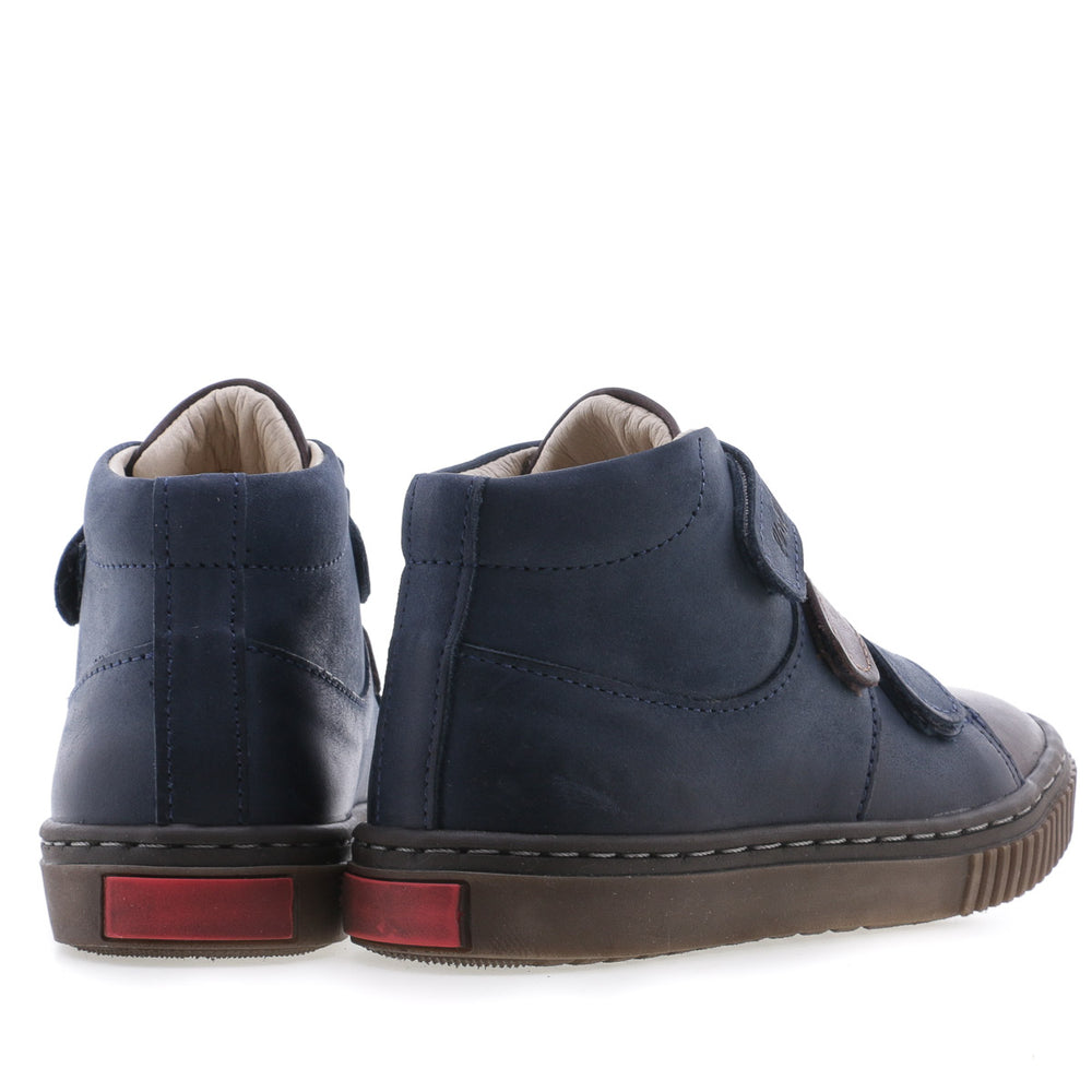 (2699-1) Emel velcro shoes - navy / brown - MintMouse (Unicorner Concept Store)