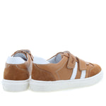 (2708-6) Low Velcro sneakers Brown