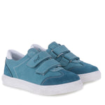 (2708D-4) Low Velcro sneakers blue