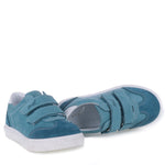 (2708D-4) Low Velcro sneakers blue