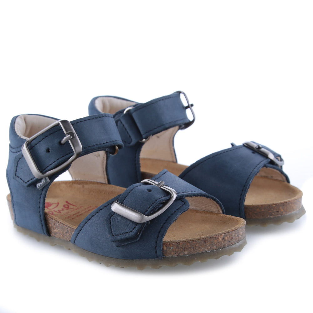 (2713-10 / 2714-10 / 2714-7) Emel navy blue velcro sandals