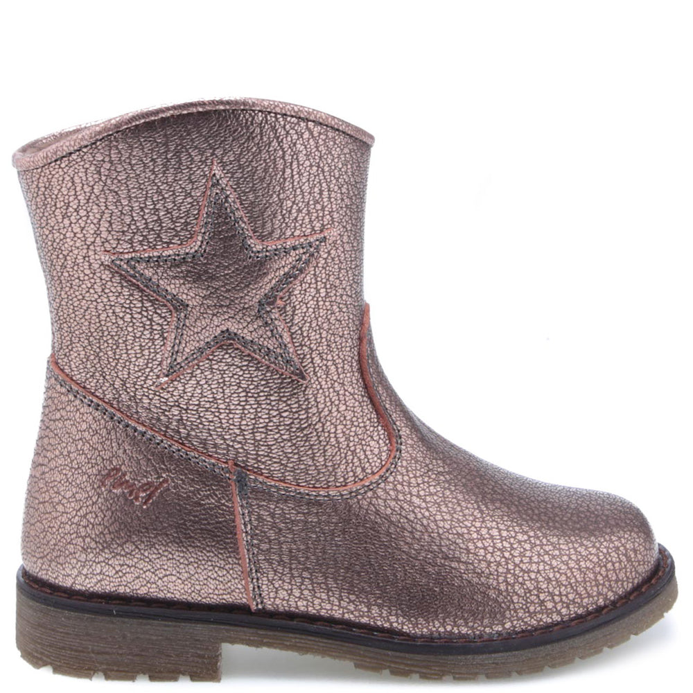 (EY2718G-3) Emel winter boots Rose Gold star