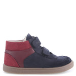 (2754A-1) Emel first velcro shoes - blue and red intense