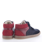 (2754A-1) Emel first velcro shoes - blue and red intense