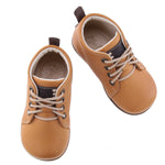 (1075-27) Emel brown First Shoes