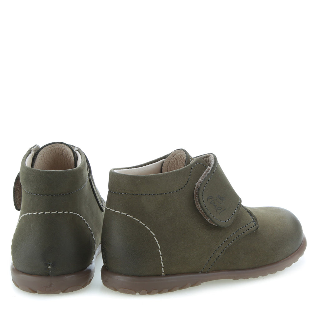 (1077D-12) Emel first shoes velcro Green