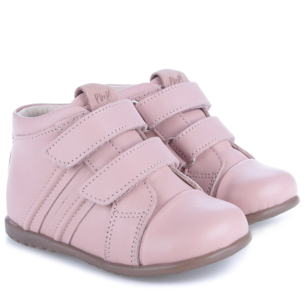 (1084-20) Emel first velcro shoes Pink