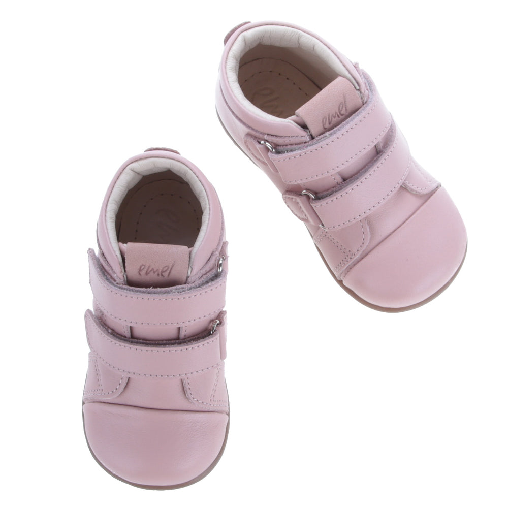 (1084-20) Emel first velcro shoes Pink