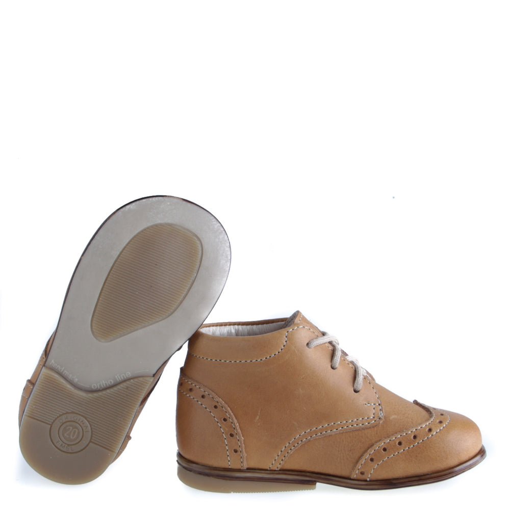 (1432A-6) Emel classic first shoes brown