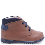 (2440-28) Emel Brown first shoes.