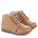 (562-21) Emel Lace Up First Shoes yellow