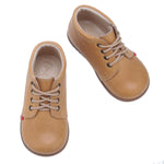 (562-21) Emel Lace Up First Shoes yellow