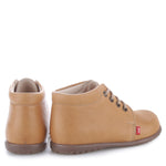 (562-21) Emel Lace Up First Shoes yellow