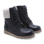 (EV2646-22 / EV2526-22) Emel black winter lace-up shoes