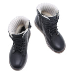 (EV2646-22 / EV2526-22) Emel black winter lace-up shoes