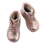 (EV2552-21 / EV2552M-21/E2552-21) Emel Rose Gold Lace Up Bottines