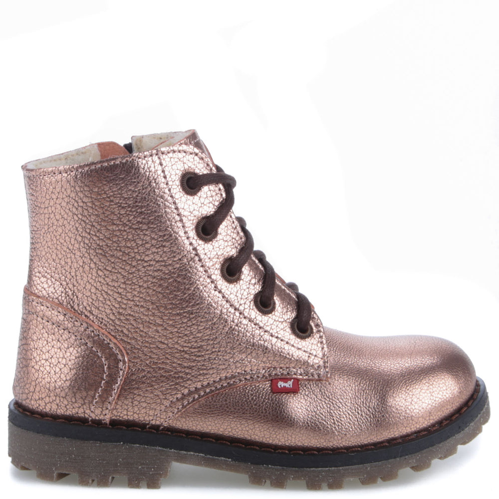 (EV2658-1) Emel winter boots Rose gold metallic