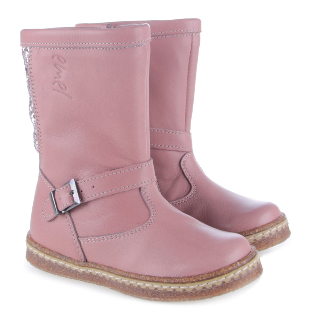(EV2687-8) Emel high winter boots Pink glitter
