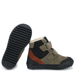 (EV2761-1) Emel velcro winter shoes Khaki