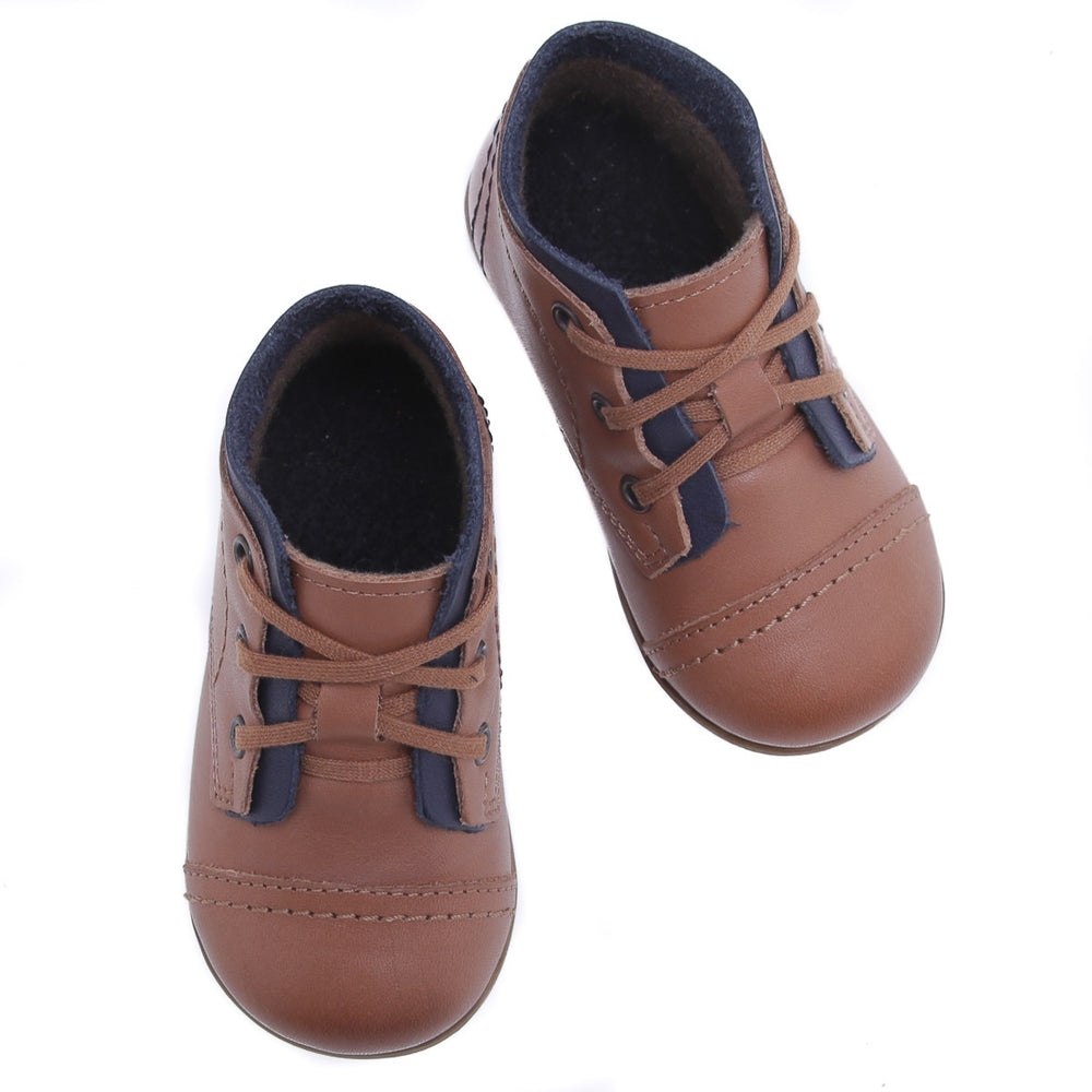 (2438-42) Emel Brown classic first shoes
