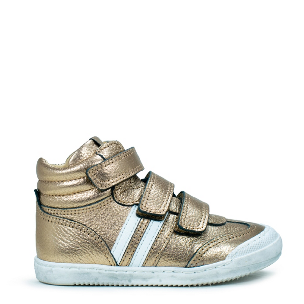 (Y00889) TELYOH- Gold high velcro sneakers