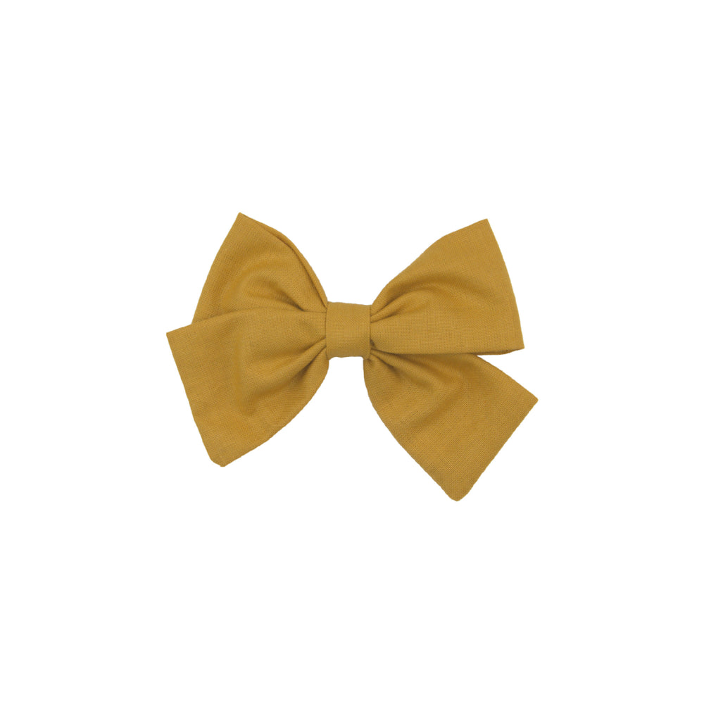 Hairclip bow - yellow