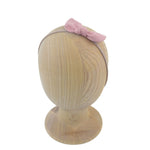 Headband elastic bow - blush pink