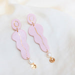 Statement Pink Pearl Earring Valentina