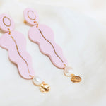 Statement Pink Pearl Earring Valentina