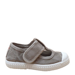 Cienta Fabric Open shoe - light grey