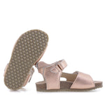 (2508-25/ 2509-25) Emel rose gold velcro sandals