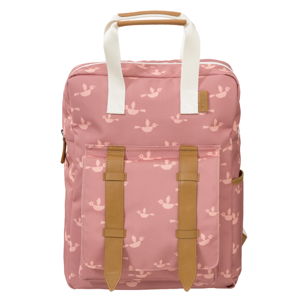 Big Backpack Fresk - Pink birds
