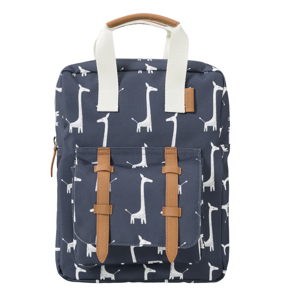 Backpack Small Fresk - Giraffe blue