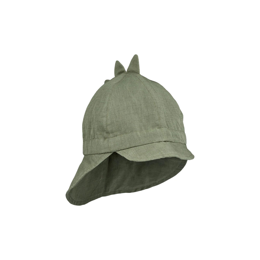 ( LW14685) Gorm Linen Sun Hat _ Dino Faune Green