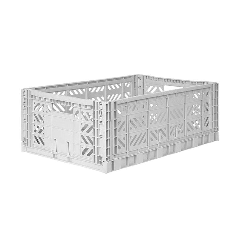 Folding crate Maxibox -Light Grey