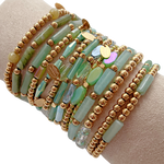 Bracelets to mix and match - Mint green