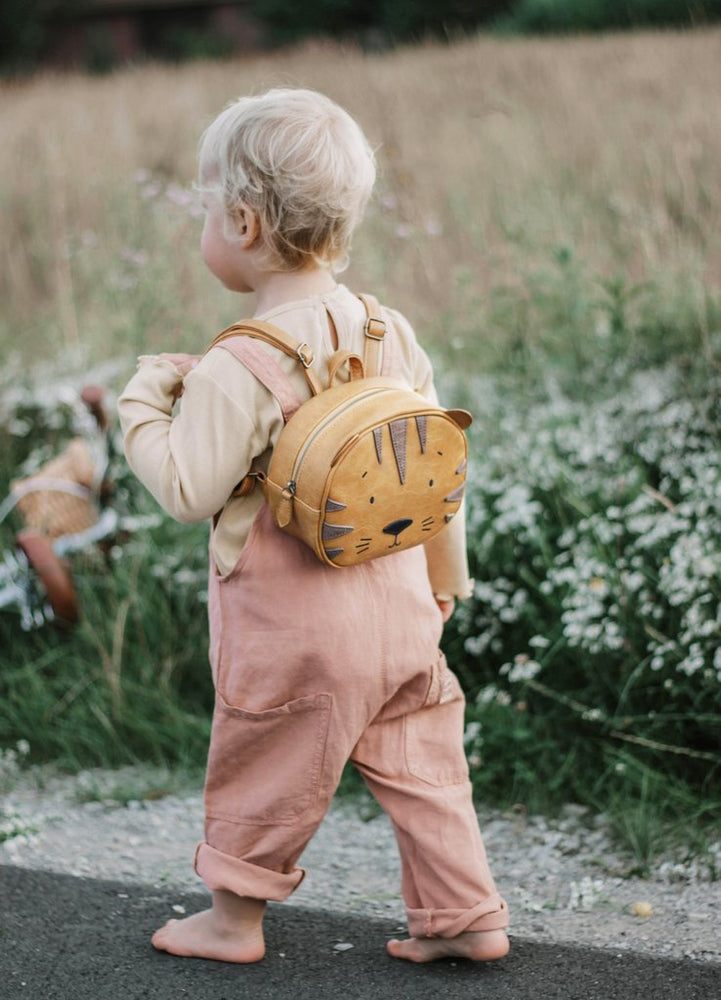 Little who Backpack Brown Tiger