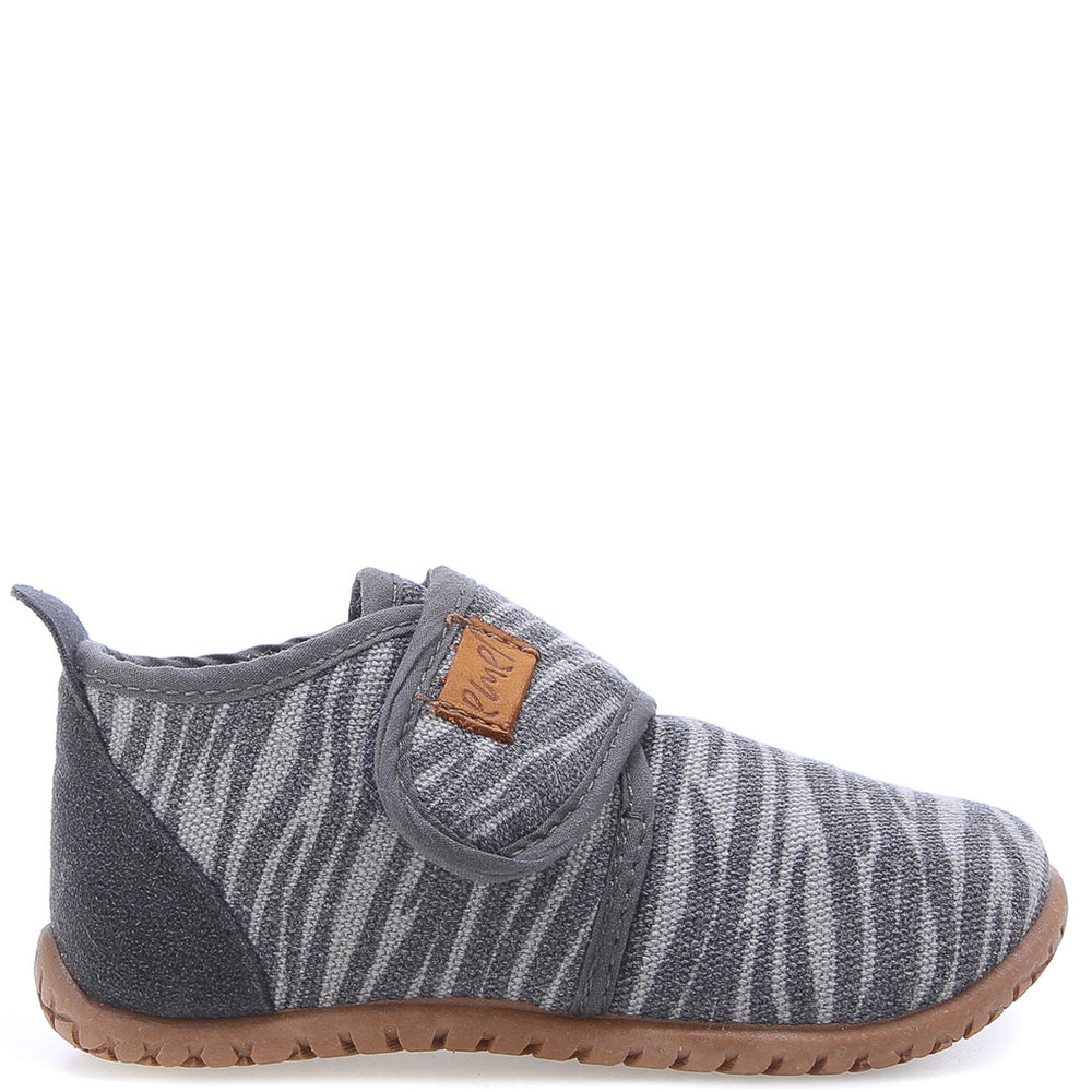 Emel slippers - Grey zebra (100)