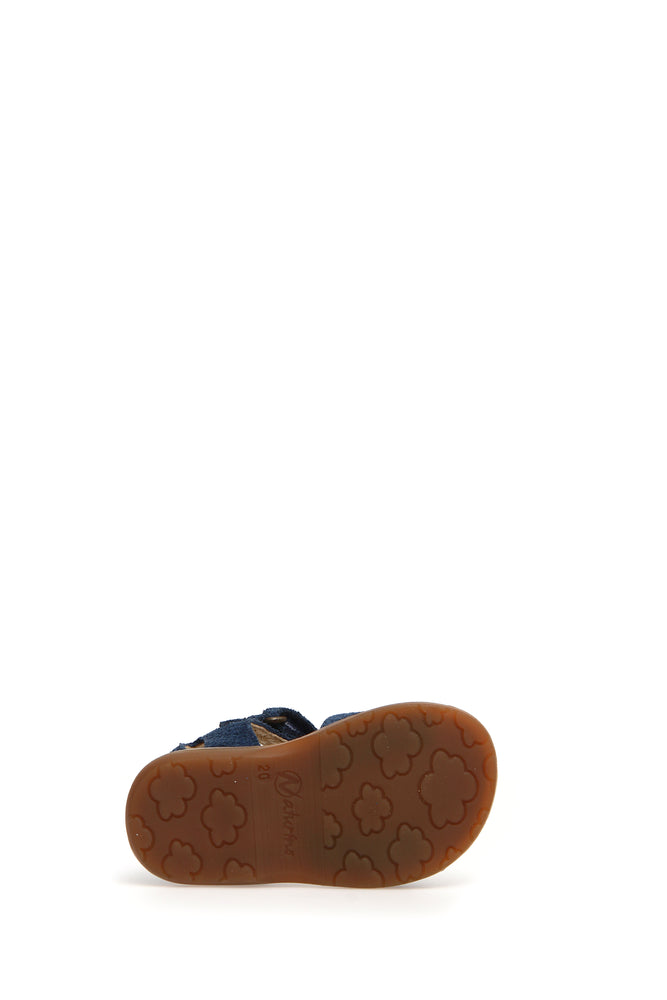 Naturino Quarzo - Sandals Suede buckle and Velcro, Blue
