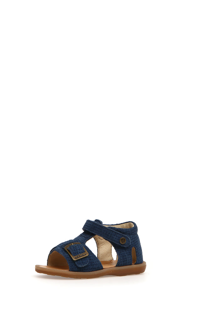 Naturino Quarzo - Sandals Suede buckle and Velcro, Blue
