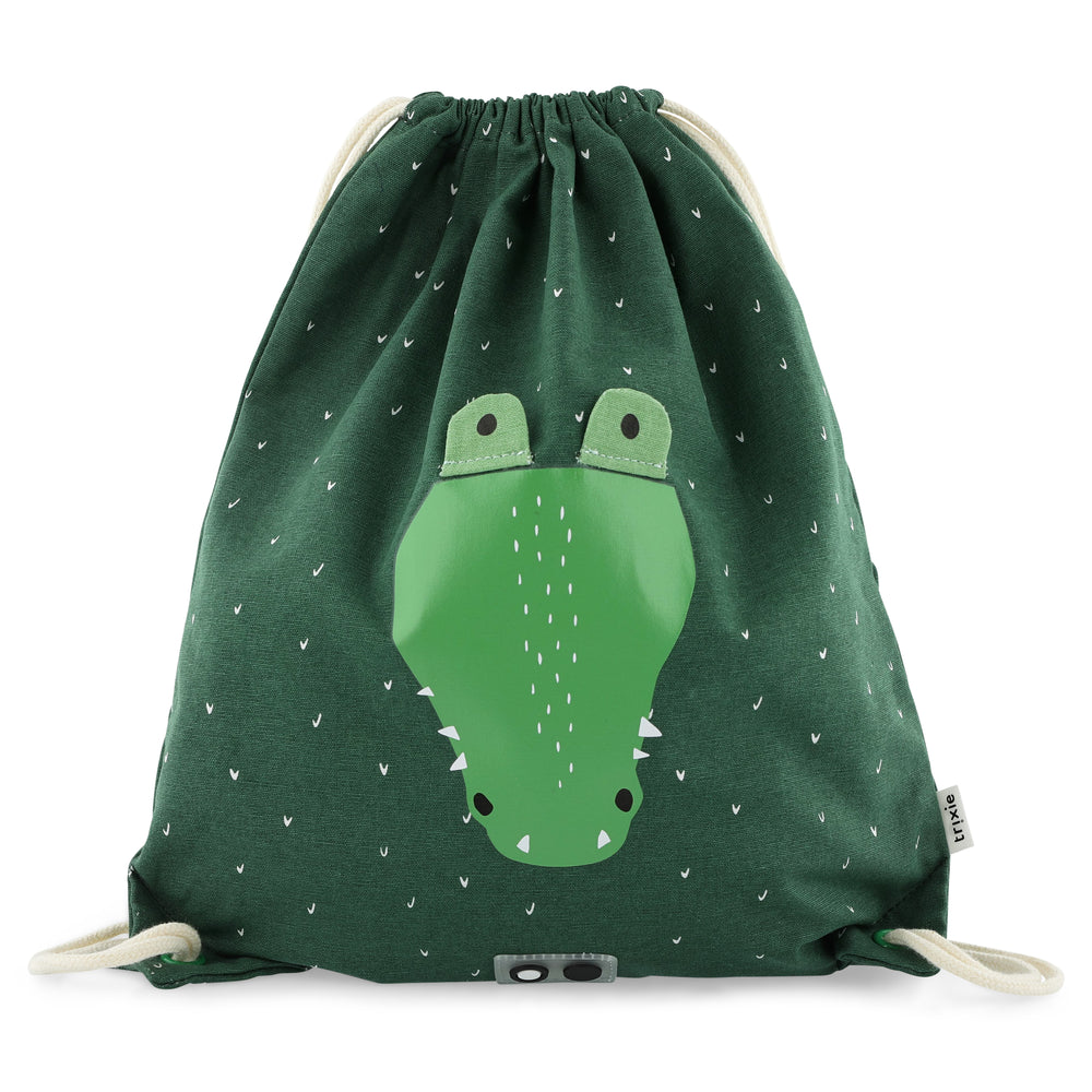 (19-215) Drawstring bag Trixie baby Mr. Crocodile