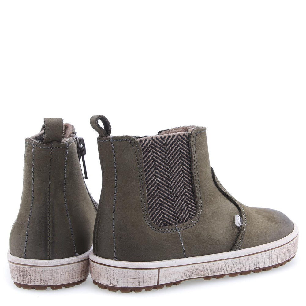Emel khaki autumn boots zipper (2620-14)
