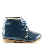 (2393-4) Emel blue patent classic first shoes