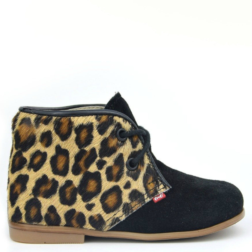 (2393A-3) Emel panther Lace Up Shoes black - MintMouse (Unicorner Concept Store)