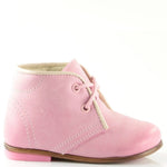 (2195-14) Emel Pink Thomas Heel Lace Up Shoes